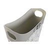 Žurnalų laikiklis DKD Home Decor Balta Pilka Alyvinė Šviesiai rožinis Poliuretanas 39 x 21 x 34 cm (2 vnt.)