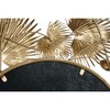 Настенное зеркало DKD Home Decor Белый Позолоченный Лист растения 93 x 7 x 93 cm