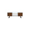 Televizoriaus baldai DKD Home Decor Balta 135 x 35 x 40 cm Metalinis Mango mediena
