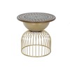 Šoninis staliukas DKD Home Decor 55,5 x 55,5 x 53 cm Eglė Metalinis