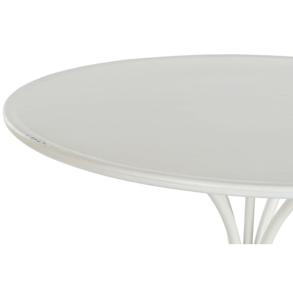 Šoninis staliukas DKD Home Decor 81 x 81 x 81,5 cm Metalinis Balta