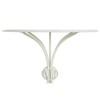 Šoninis staliukas DKD Home Decor 81 x 81 x 81,5 cm Metalinis Balta
