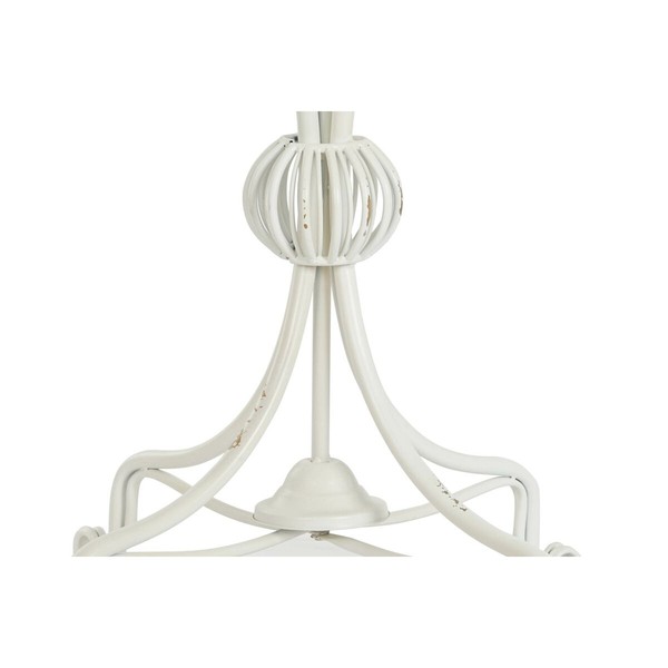 Šoninis staliukas DKD Home Decor 81 x 81 x 81,5 cm Metalinis Balta