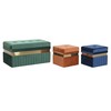 Jakkara DKD Home Decor Sininen Vihreä Oranssi Kullattu Puu MDF 93 x 47 x 45 cm (3 osaa)