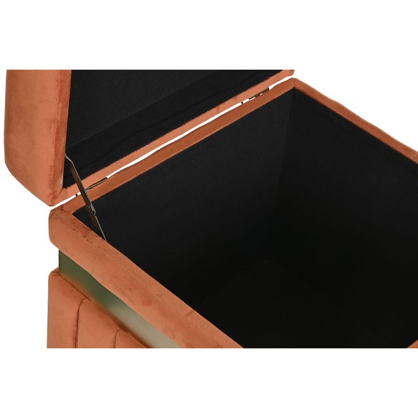 Банкетка DKD Home Decor Синий Зеленый Оранжевый Позолоченный Деревянный MDF 93 x 47 x 45 cm (3 штук)