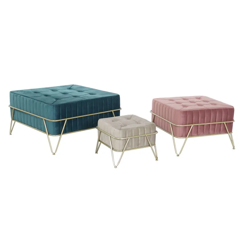 Taburete DKD Home Decor 82 x 82 x 46 cm Koks MDF