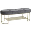 Jakkara DKD Home Decor Harmaa Kullattu Metalli 120 x 40 x 45 cm
