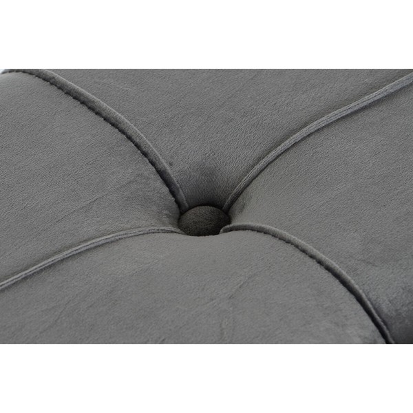 Taburete DKD Home Decor Pelēks Bronza Metāls 120 x 40 x 45 cm