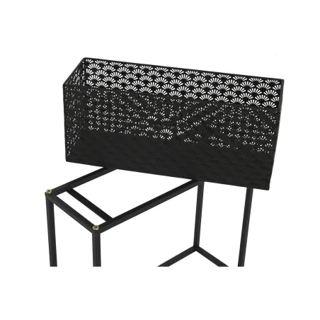 Набор кашпо DKD Home Decor 60 x 22 x 70 cm Чёрный Металл