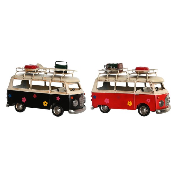 Декоративная фигура DKD Home Decor Красный Тёмно Синий Vintage 28 x 14 x 18 cm (2 штук)