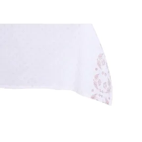 Staltiesė ir servetėlės DKD Home Decor 150 x 150 x 0,5 cm Rožinė Balta (2 vnt.)