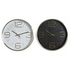 Sienas pulkstenis DKD Home Decor Balts Melns Bronza Alumīnijs Ø 25 cm 25 x 4 x 25 cm (2 gb.)