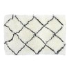 Ковер DKD Home Decor 120 x 180 x 5 cm полиэстер Белый ромбы