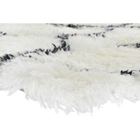 Kilimas DKD Home Decor 120 x 180 x 5 cm Poliesteris Balta Rombas