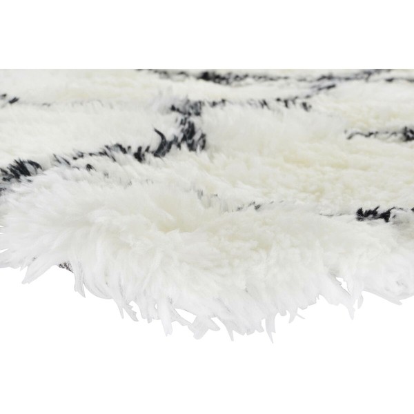 Ковер DKD Home Decor 120 x 180 x 5 cm полиэстер Белый ромбы