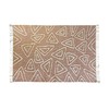 Carpet DKD Home Decor Pink Terracotta White Fringe Urban (160 x 230 x 1 cm)