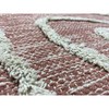 Ковер DKD Home Decor Розовый терракот Белый бахрома город (160 x 230 x 1 cm)