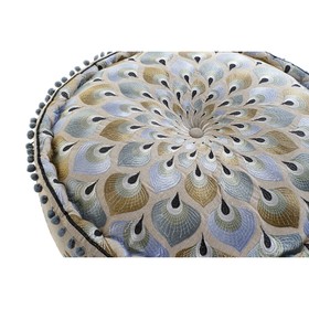 Fotelis DKD Home Decor Mėlyna Rusvai gelsva