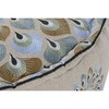 Pufs DKD Home Decor Zils Bēšs