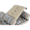 Puutarhasohva DKD Home Decor Sininen Beige 90 x 55 x 18 cm