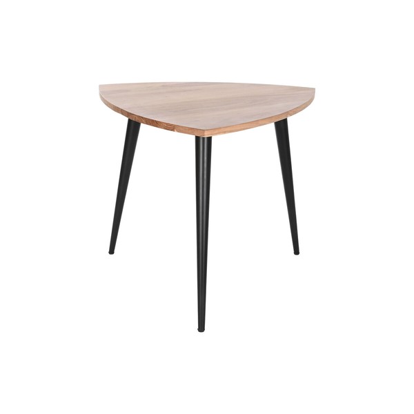 Centrālais galds DKD Home Decor Metāls Akācija 90 x 90 x 76 cm
