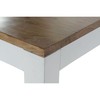 Valgomojo stalas DKD Home Decor Balta Ruda Akacija Mango mediena 200 x 100 x 80 cm