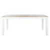 Dining Table DKD Home Decor White Brown Acacia Mango wood 200 x 100 x 80 cm