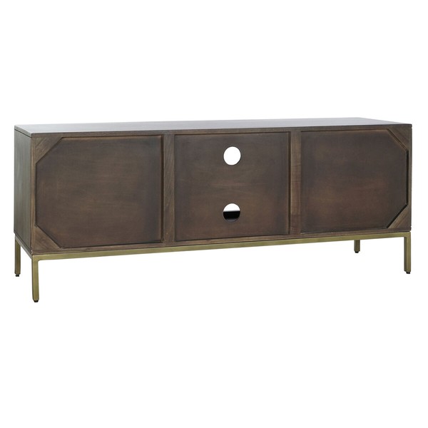 TV mēbeles DKD Home Decor 140 x 40 x 55 cm Melns Metāls Akācija