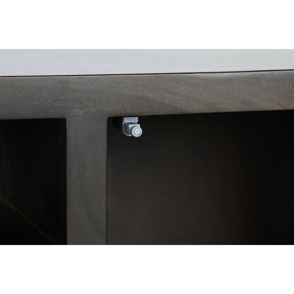 Televizoriaus baldai DKD Home Decor 140 x 40 x 55 cm Juoda Metalinis Akacija