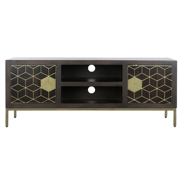 TV-kalusteet DKD Home Decor 140 x 40 x 55 cm Musta Metalli Akaasia
