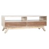 ТВ шкаф DKD Home Decor Белый Натуральный Древесина манго 130 x 40 x 45 cm