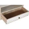 Televizoriaus baldai DKD Home Decor Balta Natūralus Mango mediena 130 x 40 x 45 cm