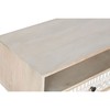 ТВ шкаф DKD Home Decor Белый Натуральный Древесина манго 130 x 40 x 45 cm