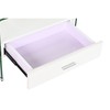 Naktsskapītis DKD Home Decor Balts Caurspīdīgs Stikls Koks MDF 50 x 40 x 45,5 cm
