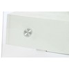 Naktsskapītis DKD Home Decor Balts Caurspīdīgs Stikls Koks MDF 50 x 40 x 45,5 cm