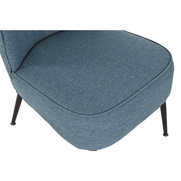 atzveltnes krēsls DKD Home Decor Zils Metāls 55 x 64 x 72,5 cm