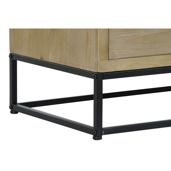 Indauja DKD Home Decor Juoda Natūralus Metalinis Medžio MDF 120 x 40 x 64 cm