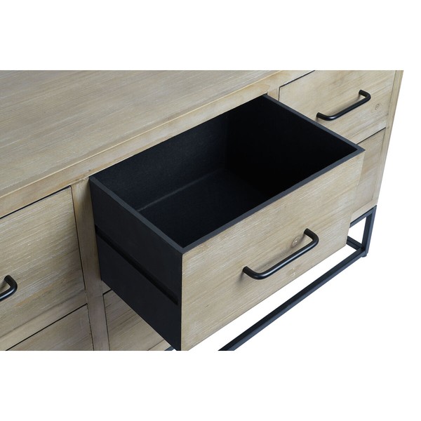 Indauja DKD Home Decor Juoda Natūralus Metalinis Medžio MDF 120 x 40 x 64 cm