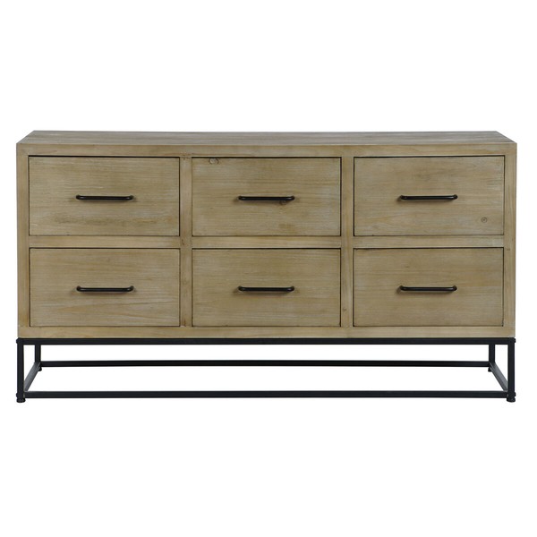 Устройство DKD Home Decor Чёрный Натуральный Металл Деревянный MDF 120 x 40 x 64 cm