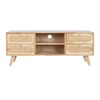 TV-kalusteet DKD Home Decor Luonnollinen Metalli Kumipuu 120 x 30 x 48 cm