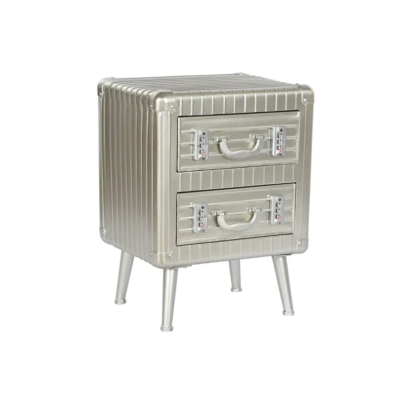 Spintelė Home ESPRIT Sidabras Metalinis Medžio MDF 46 x 39 x 63 cm