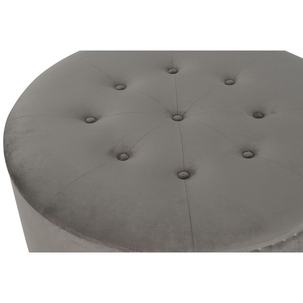 Taburetė DKD Home Decor Pilka Sidabras Medžio MDF 80 x 80 x 43 cm