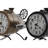 Table clock Home ESPRIT Black Golden Loft Helicopter (2 Units)