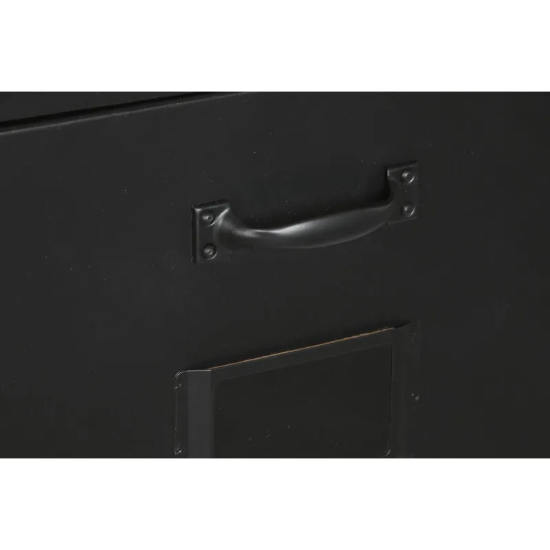 Chest of drawers Home ESPRIT Black Metal Loft 75 x 45 x 80 cm