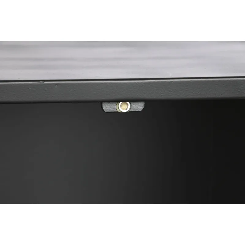 Kumode Home ESPRIT Melns Metāls Loft 75 x 45 x 80 cm