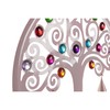 Piekaramais dekors DKD Home Decor Koks Zils Balts Pelēks Rozā 33 x 3 x 81 cm (4 gb.)
