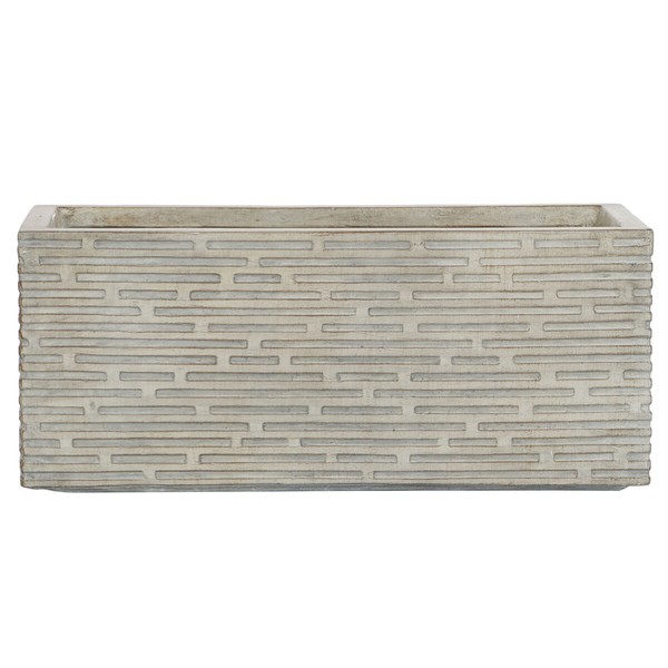 Kukkalaatikko Home ESPRIT Beige Lasikuitu Magnesium 74,5 x 37,5 x 37,5 cm