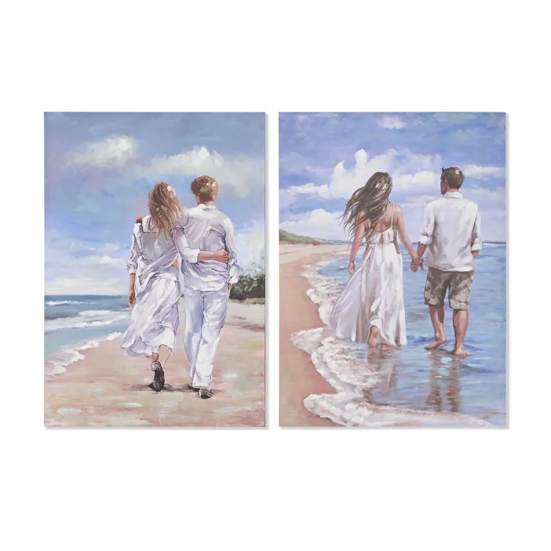 Canvas Home ESPRIT Canvas Koks MDF 70 x 3 x 100 cm