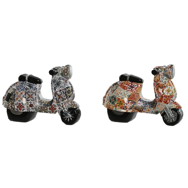 Dekoratyvinė figūrėlė Home ESPRIT Spalvotas Viduržemio scooter 14 x 8 x 11 cm (2 vnt.)