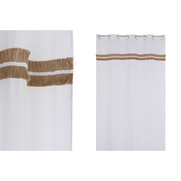 занавес Home ESPRIT Белый Натуральный 140 x 260 x 260 cm